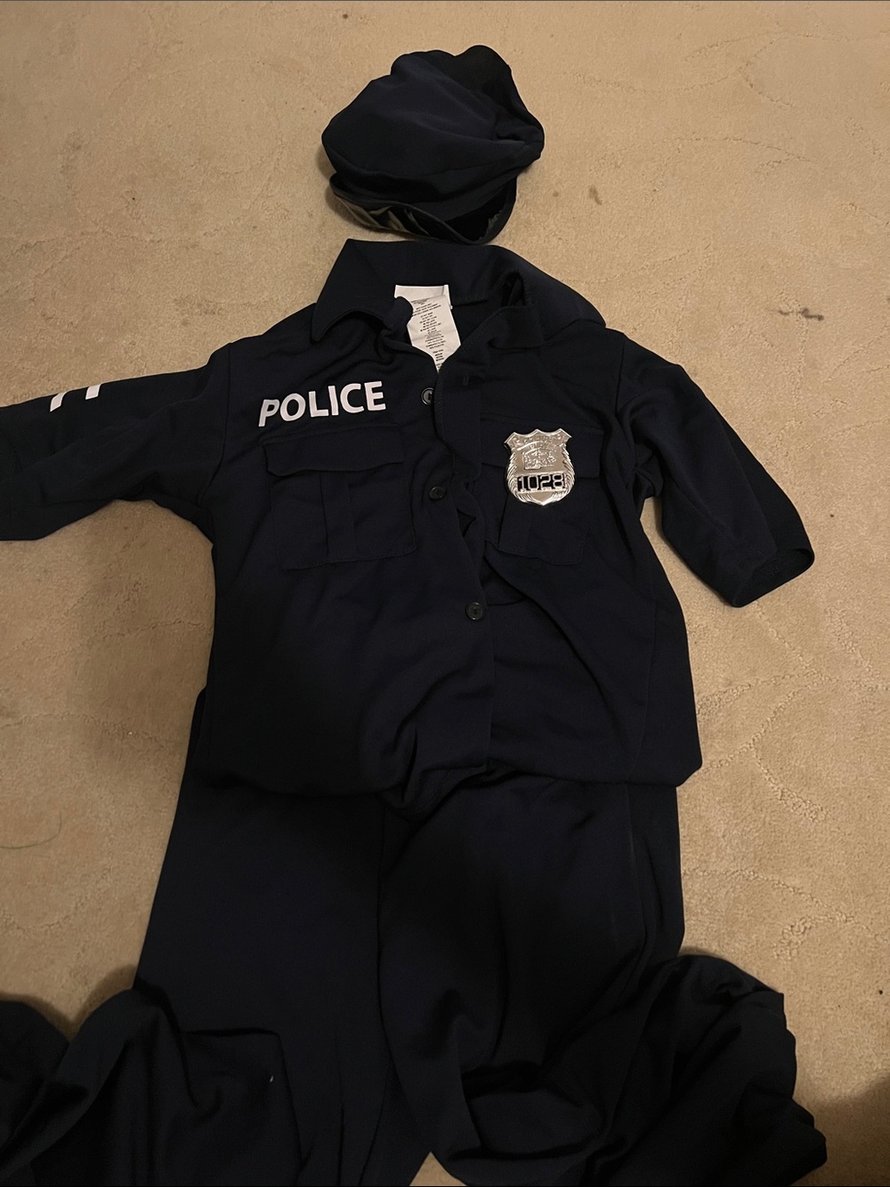 Boys police officer Halloween Costume